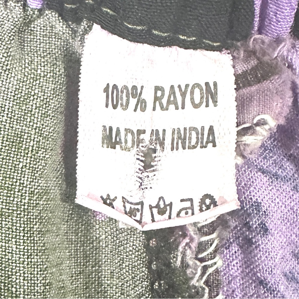 Purple Patchwork Bohemian Hippie Harem Pants - Picture 6 of 6